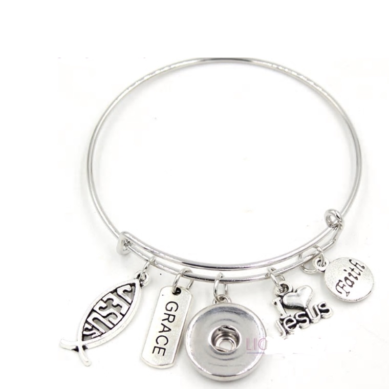 Sale Just In Christian - Faith - Jesus - Inspirational Bangle 39$